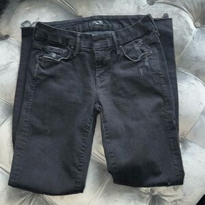 Mother Black Skinny Jeans
